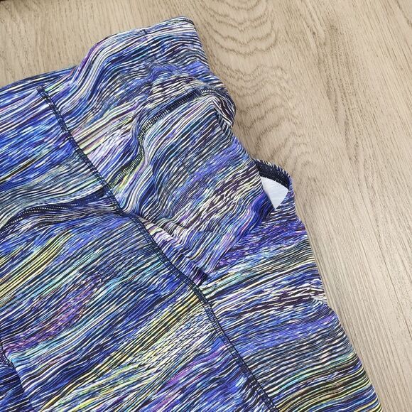 Lululemon Athletica Fast and Free II Nulux — Blue and Green Leggings — Size 8 - Picture 4 of 9